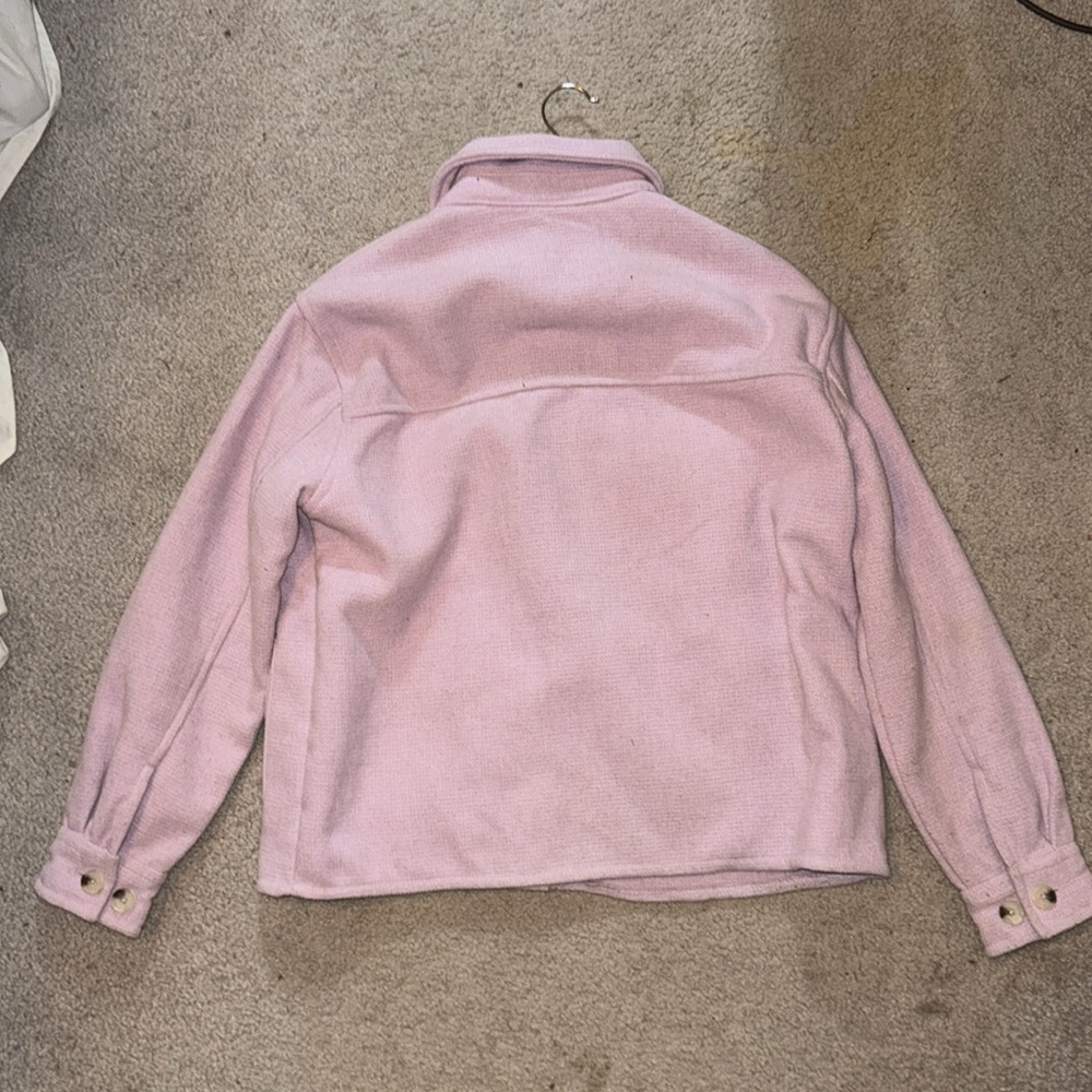 Lavender Button-Up Shacket - Picture 2 of 2